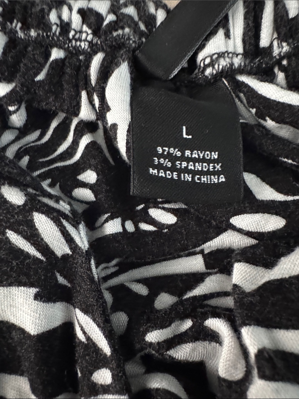 new directions Black & White Printed Waistband Maxi Dress - Picture 4 of 4